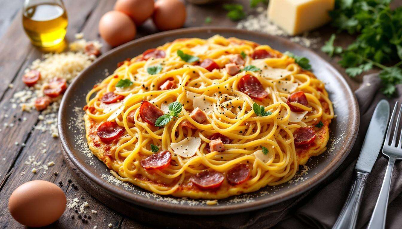 Frittata di spaghetti napoletana: la ricetta di recupero che piace a tutti
