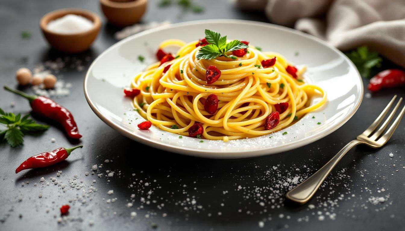 Spaghetti aglio, olio e peperoncino: il segreto per una consistenza cremosa e vellutata