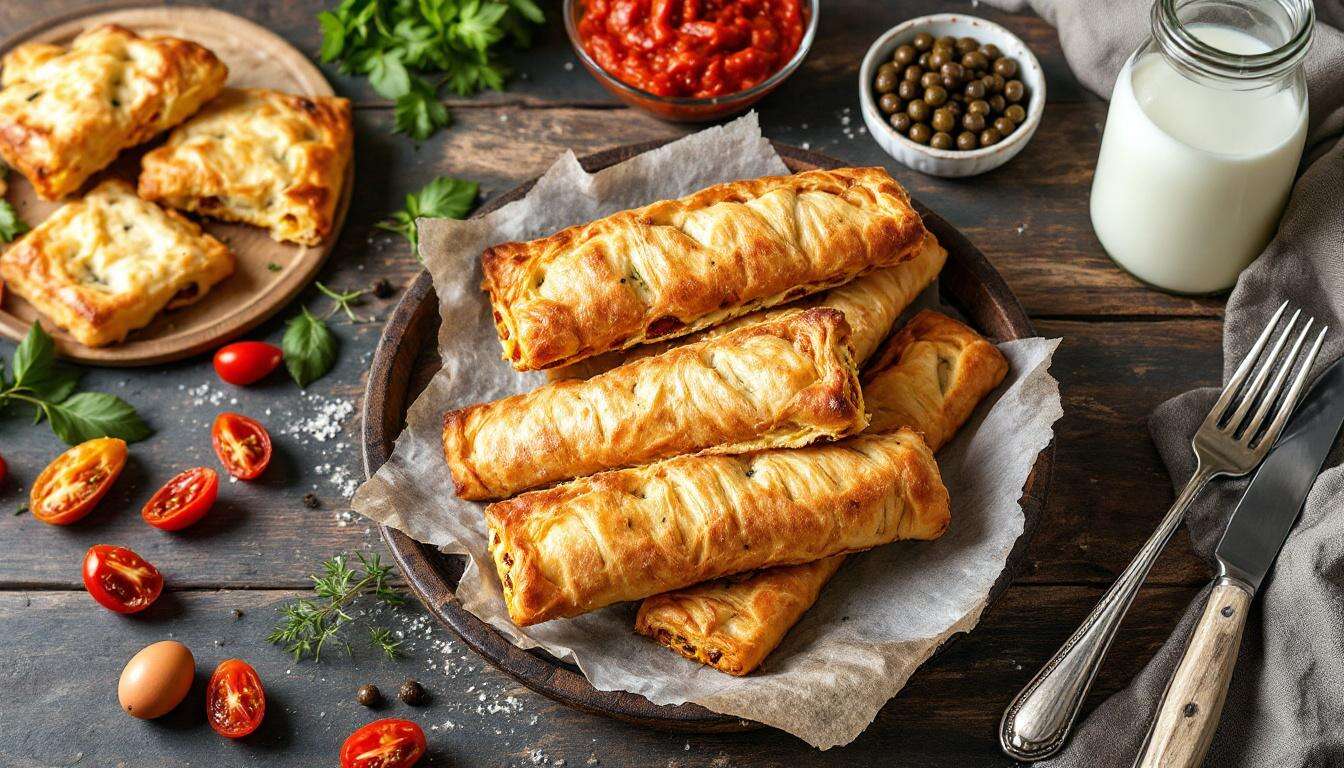 Caramelle di pasta sfoglia salate: due farciture e un trucco per farle dorare bene