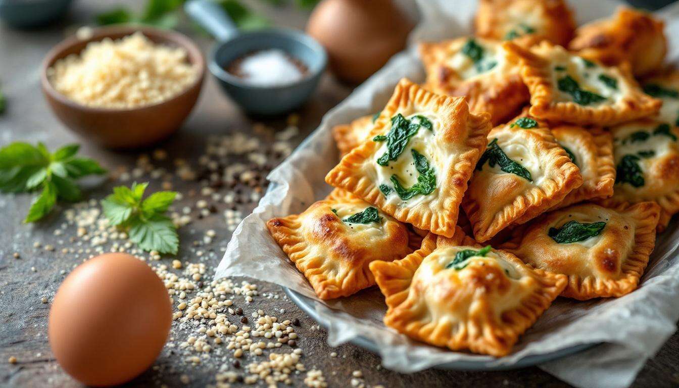 Fiocchetti di sfoglia ricotta e spinaci: l’antipasto veloce che fa scena