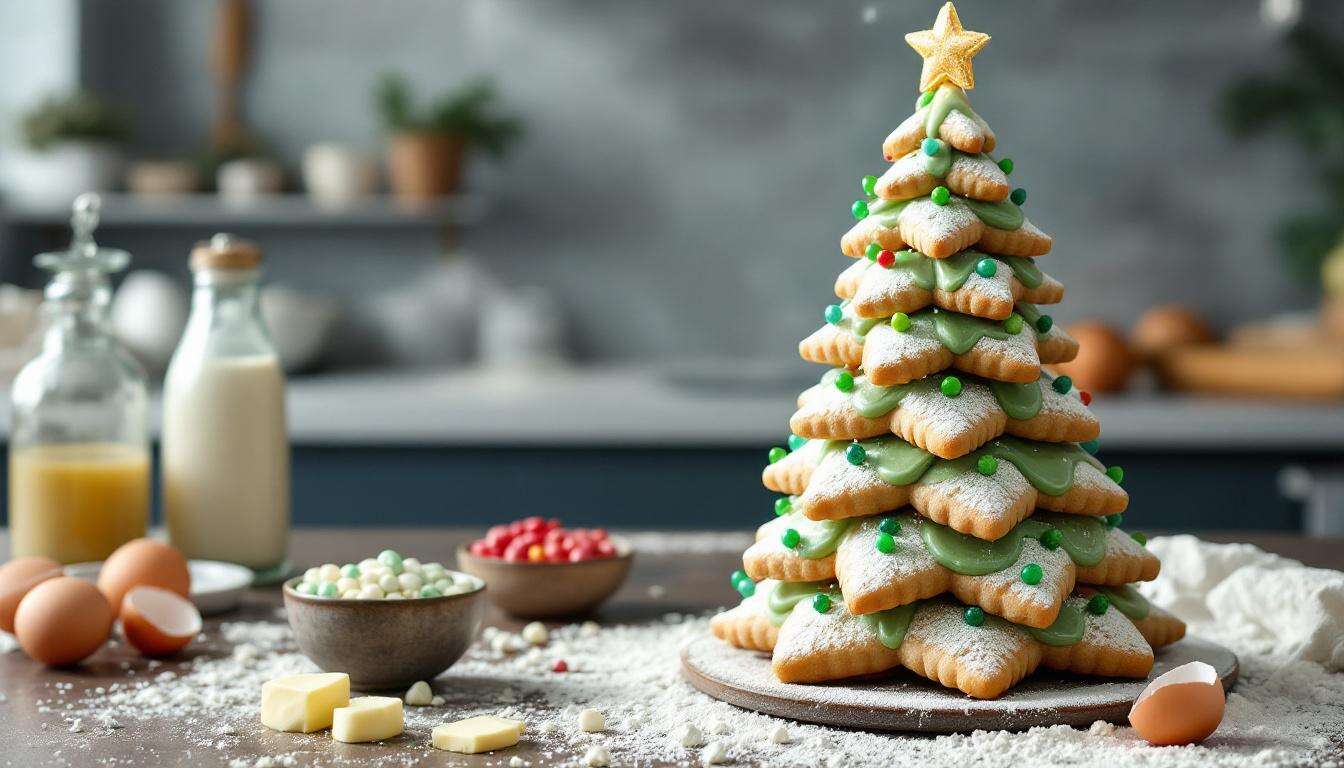Perché non hai ancora provato l’albero di biscotti? È facile e decora la tavola