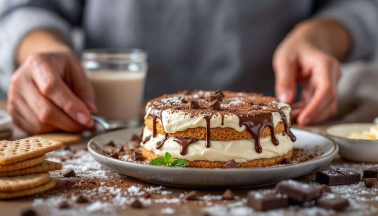 Un dolce semplice che gioca su due consistenze, goloso e irresistibile