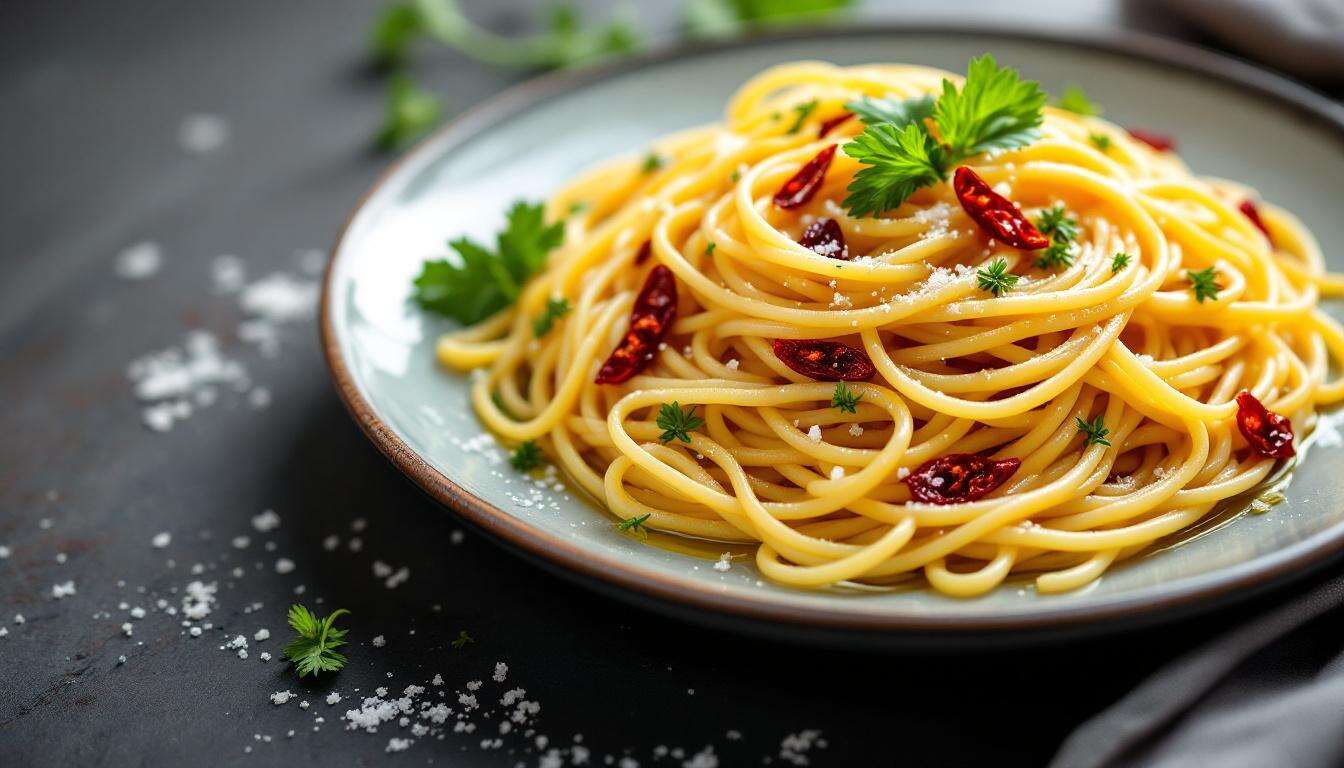 Spaghetti aglio, olio e peperoncino cremosi: il dettaglio che cambia tutto