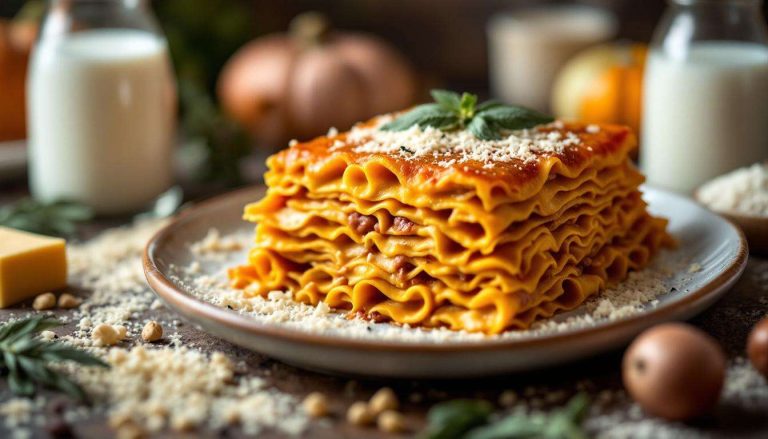 Lasagne zucca e salsiccia al forno: cremose, dorate e facili da preparare