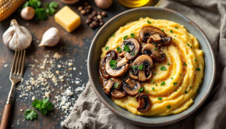 Polenta e funghi cremosa: la ricetta calda e semplice da fare anche in settimana