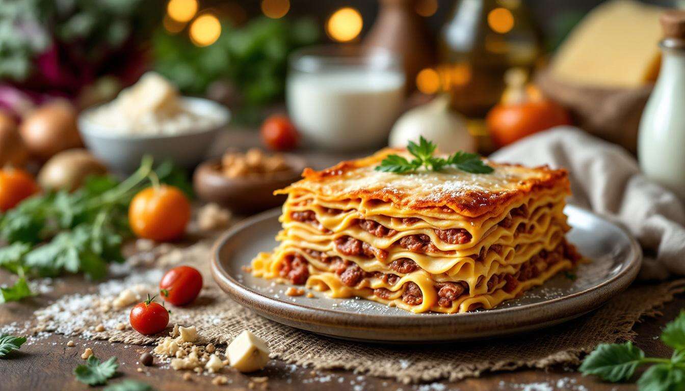 Lasagne bianche con radicchio e salsiccia: cremose, filanti e facili da porzionare