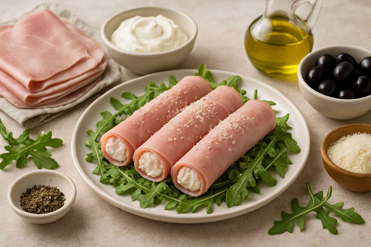 Involtini di prosciutto cotto: la ricetta dell’antipasto facile e sfizioso