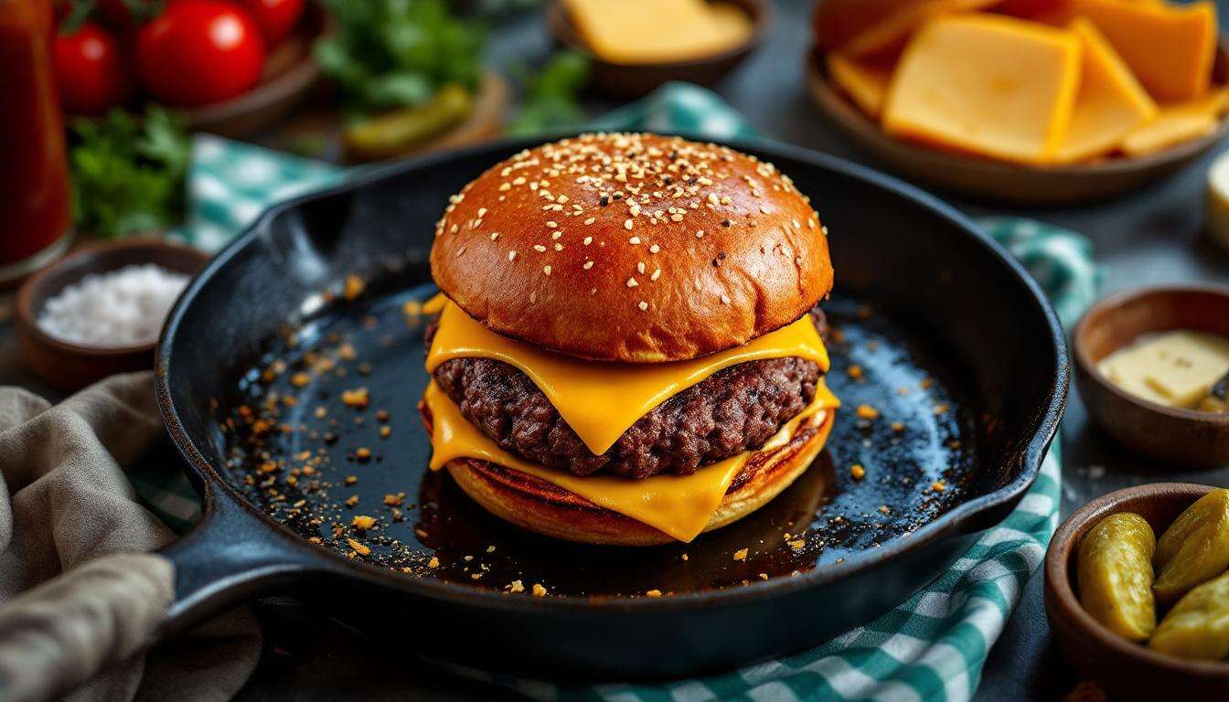 Smash burger in padella: crosticina croccante e cuore succoso, pronto in poco tempo