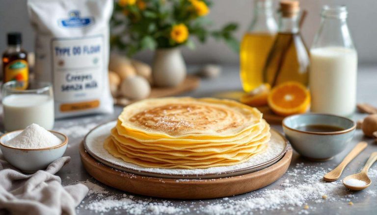 Crêpes senza uova: impasto veloce e crêpes sottili, perfette da farcire