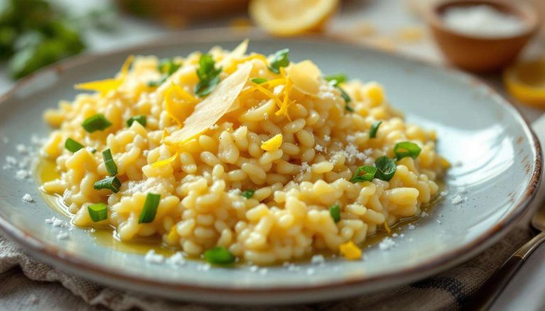 Risotto ai porri e scorza di limone