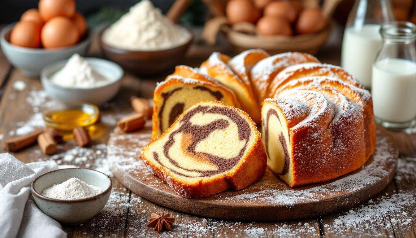 Ciambella Bicolore Senza Bilancia “Soffice e Leggera