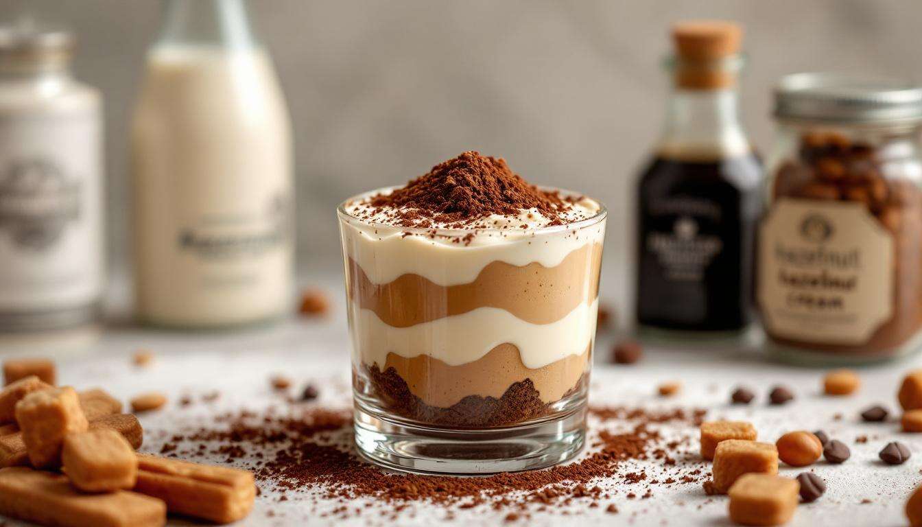 Mini tiramisù monoporzione: crema senza uova e tocco di nocciola, pronti in pochi minuti