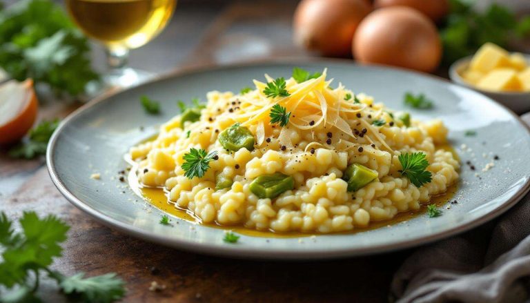 Risotto carciofi e bottarga: cremoso e sapido, con la bottarga aggiunta all’ultimo
