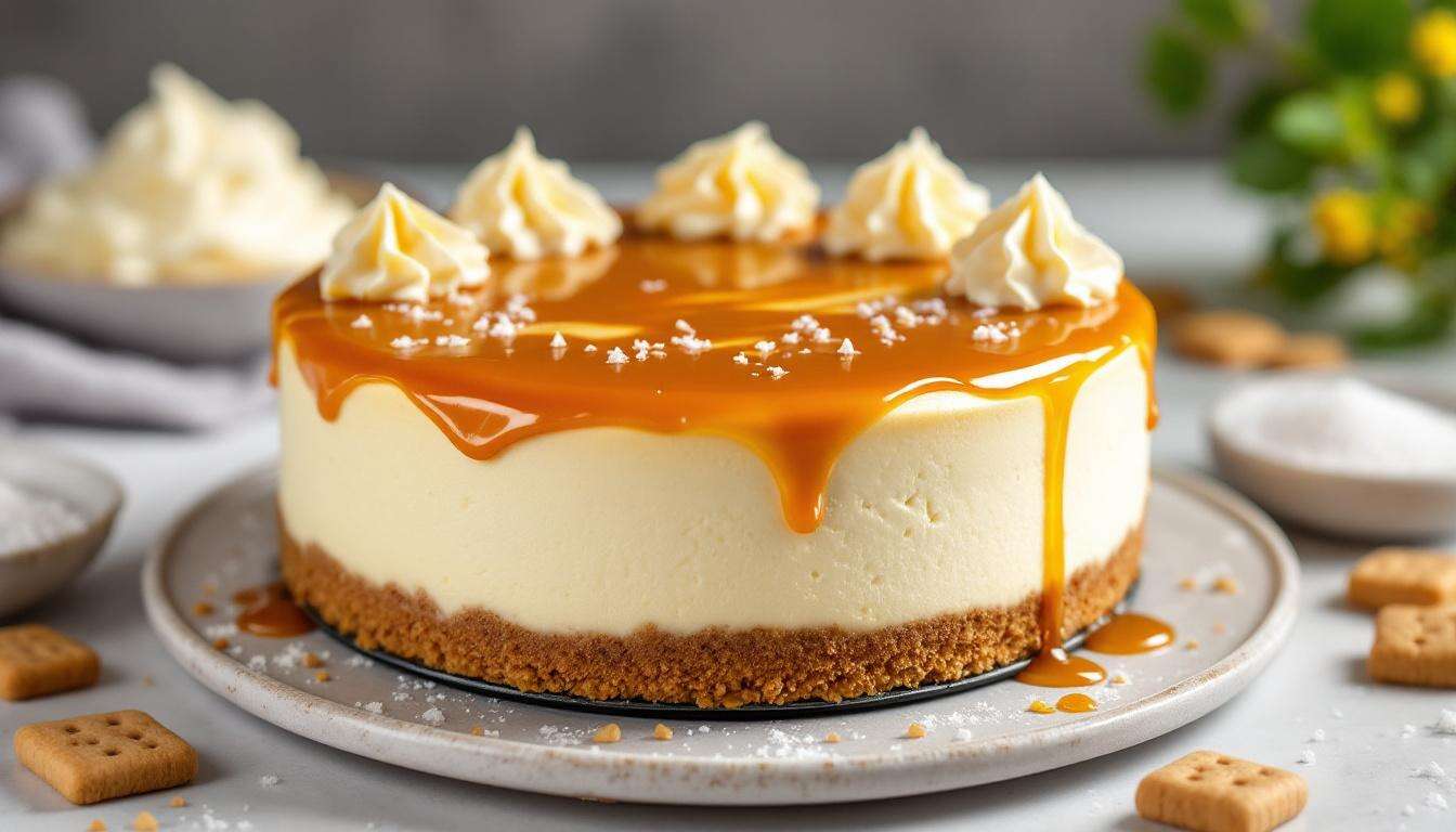 Cheesecake al caramello senza cottura: cremosa, lucida e pronta da fare in anticipo