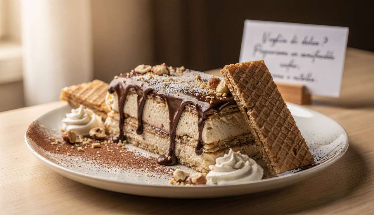 Voglia di dolce? Prepariamo un semifreddo wafer, panna e nutella
