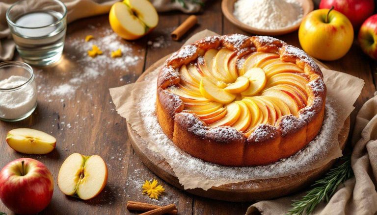 Torta di mele all’acqua: soffice e profumata, senza latte né uova