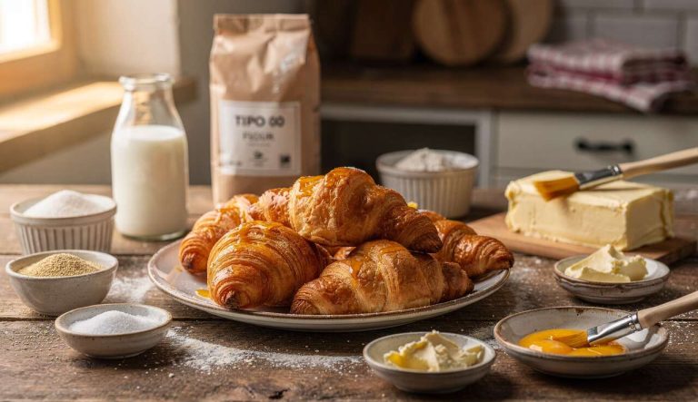 Croissant fatti in casa: impasto, pieghe e riposi per una sfogliatura davvero leggera