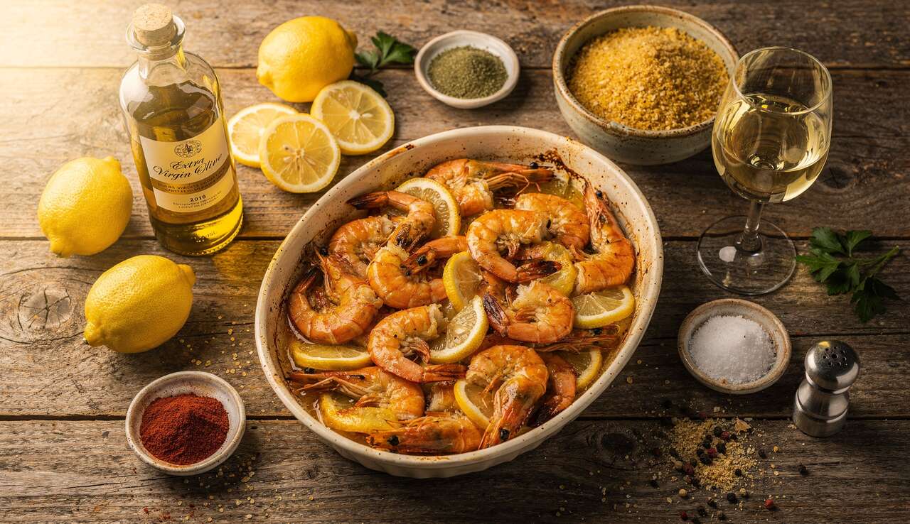 Gamberoni al forno al limone: pronti in 12 minuti, succosi e profumati