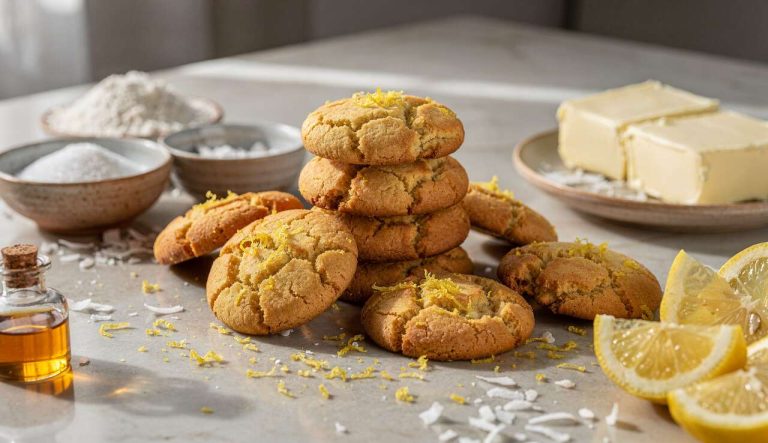 Biscotti cocco e limone: morbidi dentro, profumati e pronti in pochi minuti