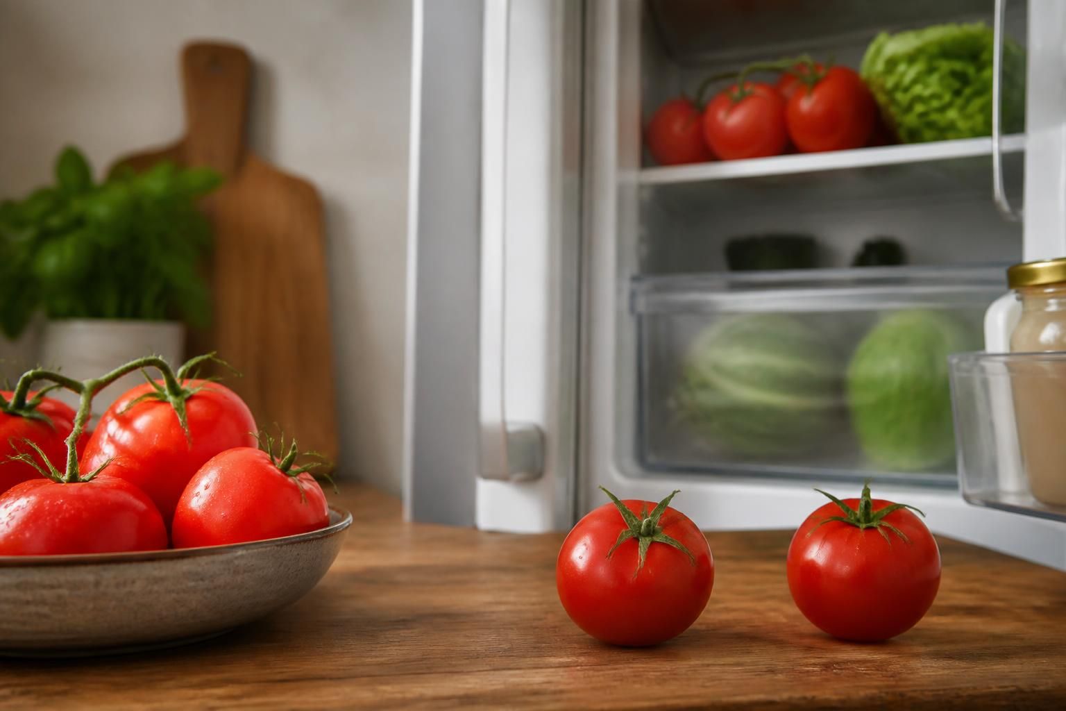 Pomodori in frigorifero o fuori? L’errore che rovina il sapore
